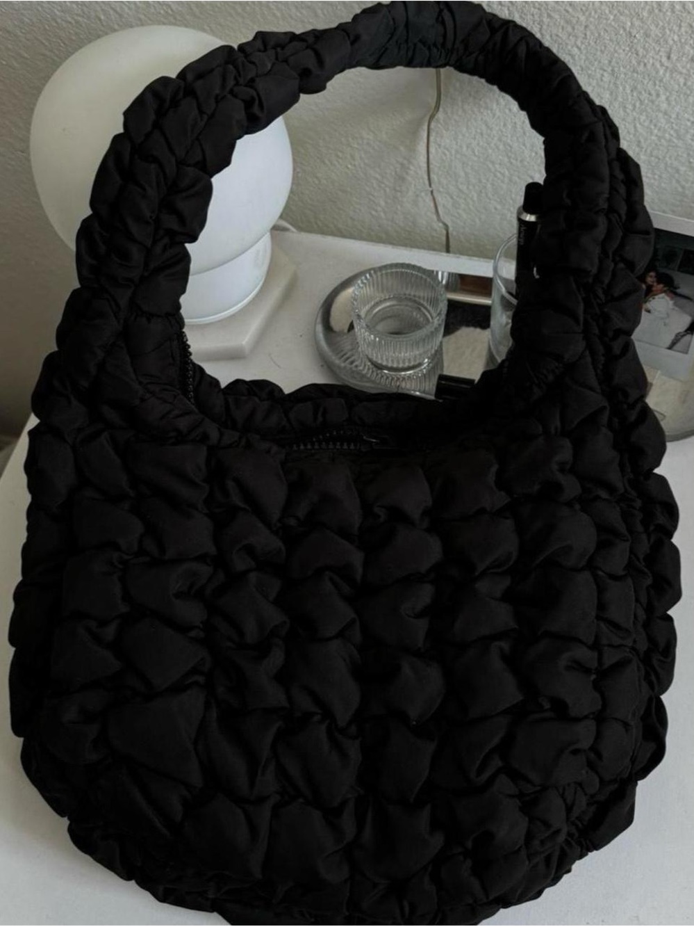 COS Quilted Black Shoulder Bag